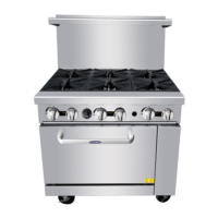 Atosa 6 Burner Range NG - Image 11