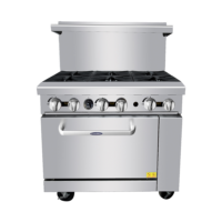 Atosa 6 Burner Range NG - Image 3